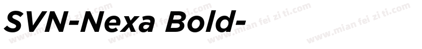 SVN-Nexa Bold字体转换